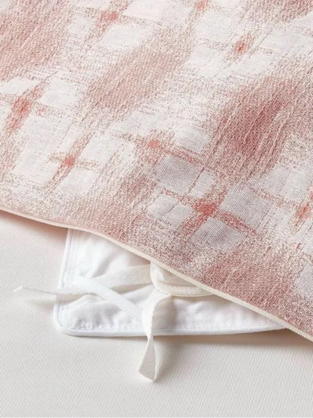 NWT Threshold Pink Plaid Yarn-Dyed Cotton Duvet Set Full Queen 3pc-MSRP $59